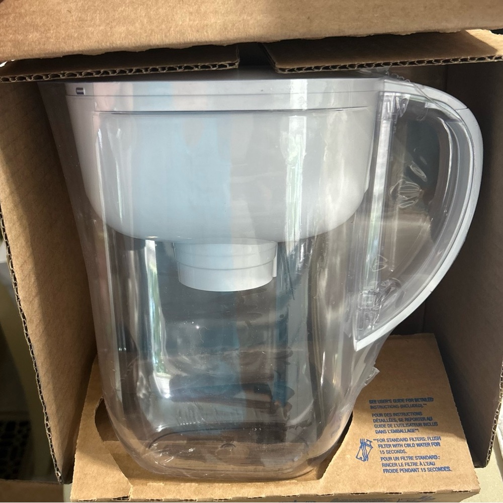 Brita Brown Cardboard Packaging Box with Blue Logo